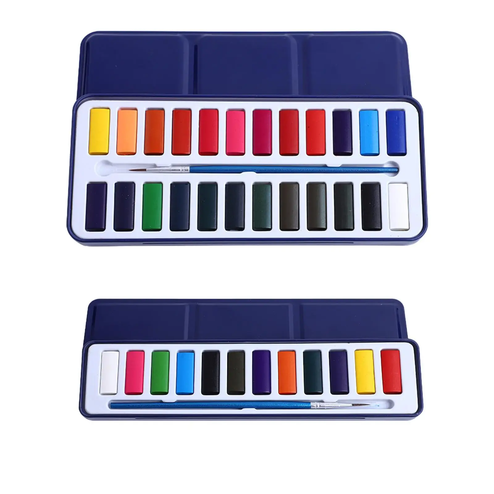 Washable Water Colors Drawing Art Supply Portable Paint Kit Solid Watercolor Paint for Park Travel Countryside Garden Classrooms