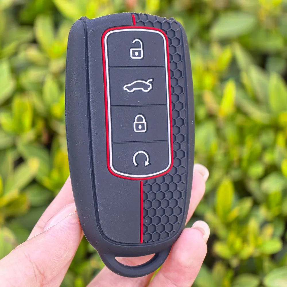 

4 Buttons Silicone cover For Chery Tiggo 8 Pro Tiggo 8plus New 5 plus 7pro Car Smart Key Case Cover Shell Bag Protector