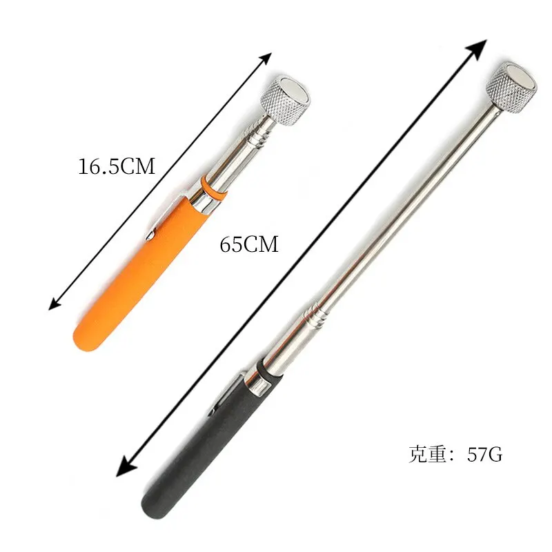 Telescopic Magnetic Pen 1pc 8lb Handy Tool Magnet Capacity for Picking Up Nut Bolt Key Adjustable Pickup Rod Stick Hand Tool