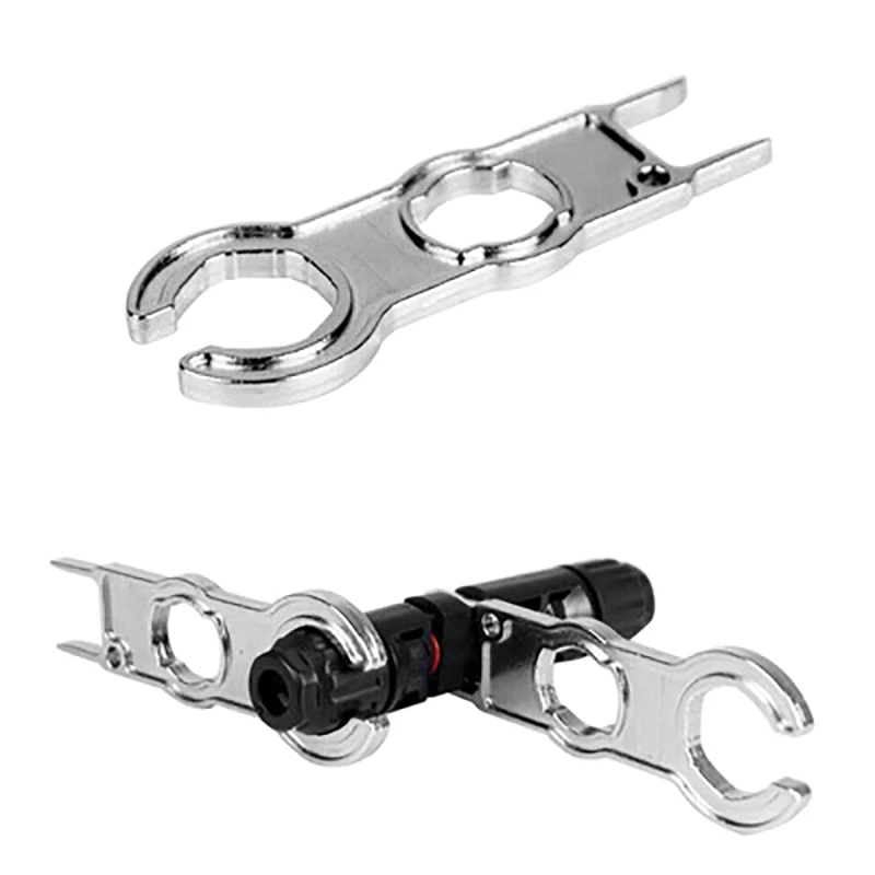 

Metal Mc4 Connector Tool Wrench Wrench Component Pv Connector Cap Special Wrench Installation Tool Diy Solar Suit