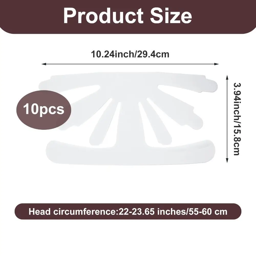 10Pcs Protector Holder Hat Insert Caps Liners Universal White Hat Inner Support Baseball Hat Shaper Anti Deformation view 6