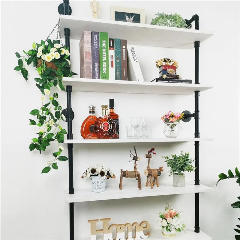 

Industrial rack 5-layer rack Ladder rack Modern bookcase Wall-mounted bookshelf Bookshelf Wall decorative
