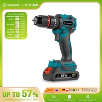 ONEGREEN 480N.M Brushless Electric Impact Drill 13mm Cordless Drill Electric Screwdriver Power Tools For Makita 18V Battery