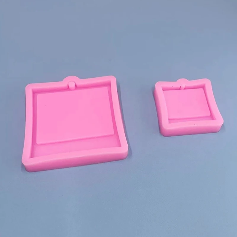 Photo Frame Epoxy Resin Keychain Mold Cat Dog Tag Pendant Silicone Mould For DIY Casting Crafts Jewelry Making Accessories