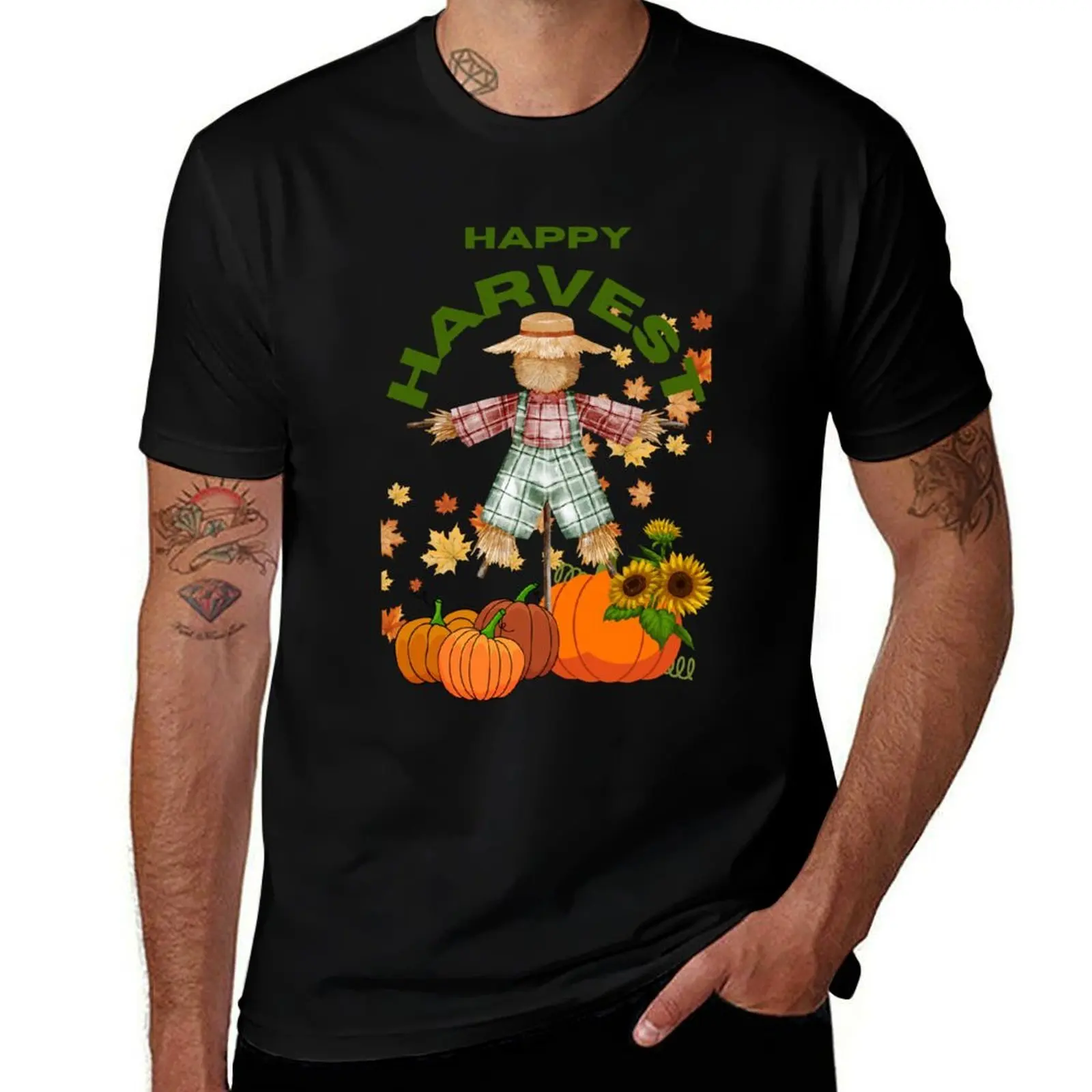 

Happy Harvest T-Shirt funny meme t-shirts korean fashion summer top tee shirts for men
