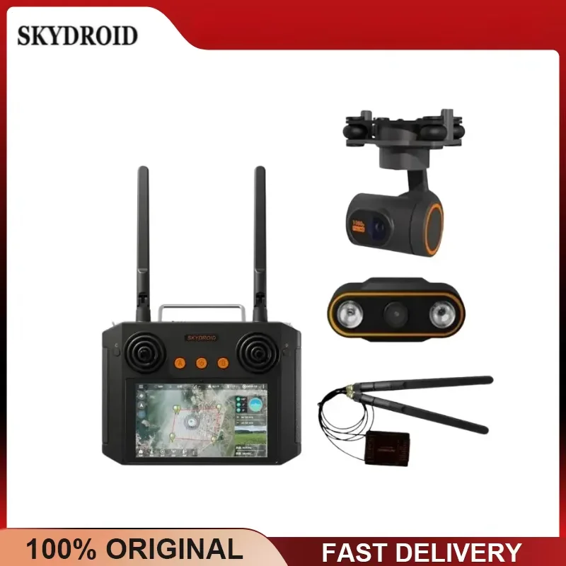 Skydroid H12 PRO Ground Station 2.4GHz Digital Link 10km Range 1080P 3-Axis Gimbal Camera Qualcomm 8-Core for Agricultural Drone