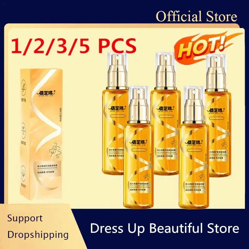 1-5X Hair Oil Spray Scented Nourishing Conditioning Oil Deeply Moisturizing Hair Curly Sheen Spray Gift Women