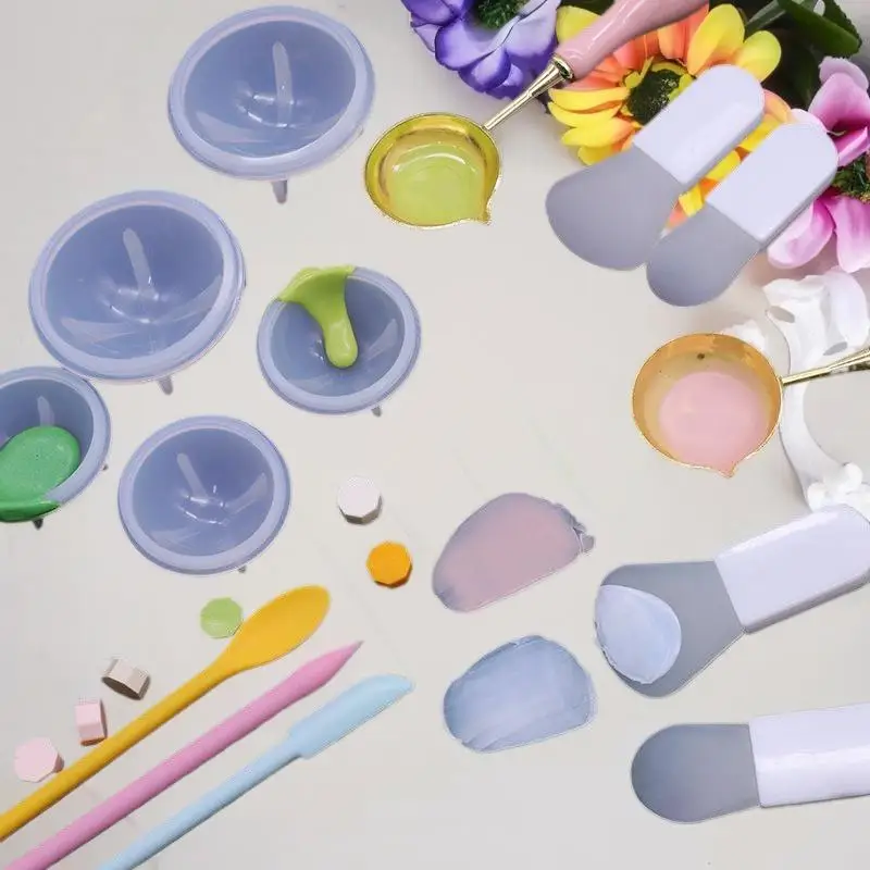 Seal Wax Stamp Scraper Spoon Silicone Cleaning Tool For Seal Wax Stamp Making Stirring Mixing Cleaning Color DIY Candle