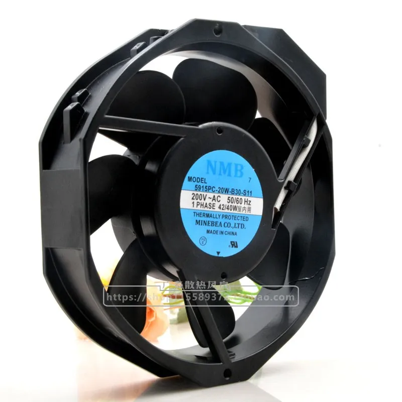NEW ORIGINAL 5915PC-20W-B30-S11 200V 42/40W 17238 172x172x38mm COOLING FAN RADIATOR