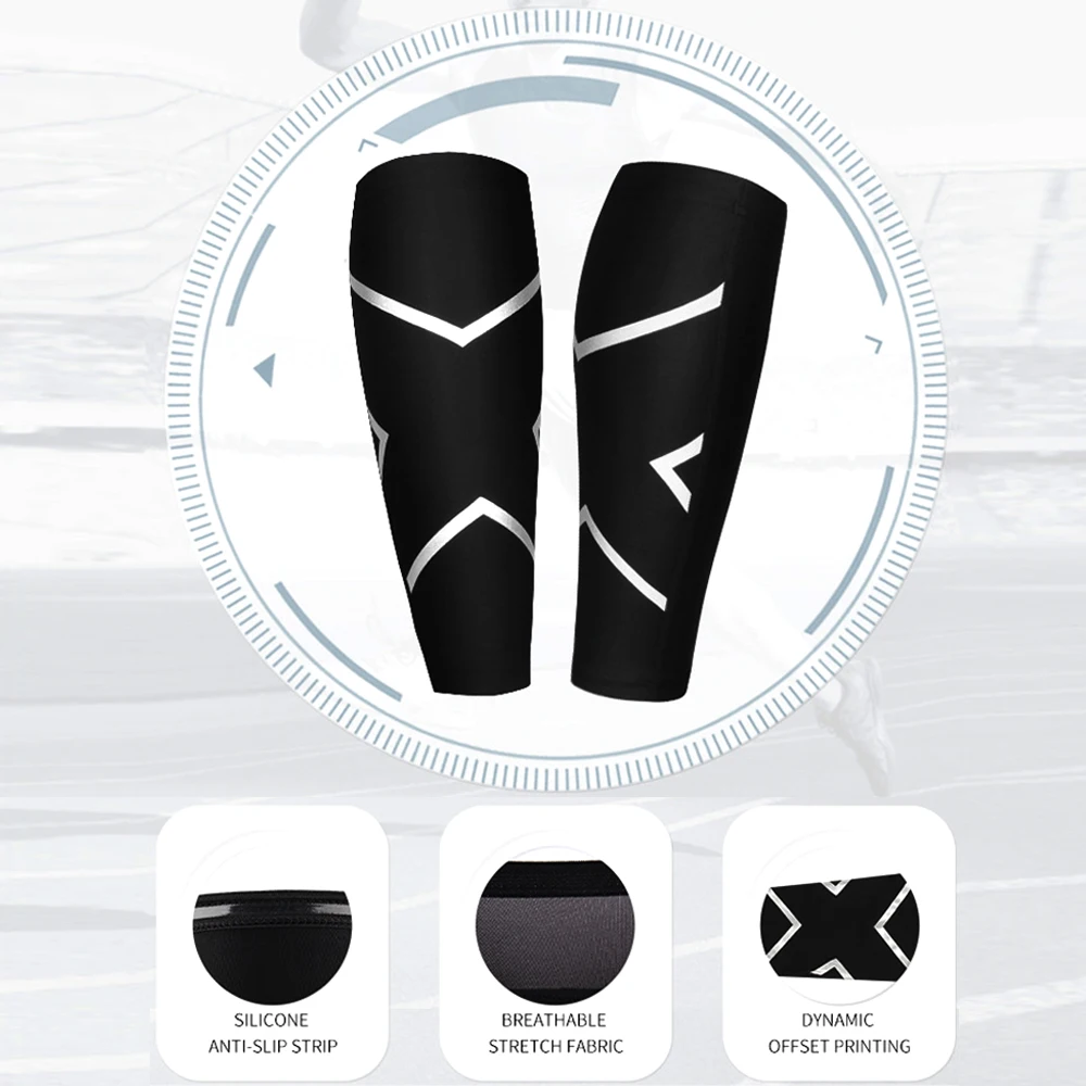 1Pcs Calf Compression Sleeves for Men & Women - Leg Sleeve and Shin Splints Support - Ideal for Leg Cramp Relief, Varicose Veins