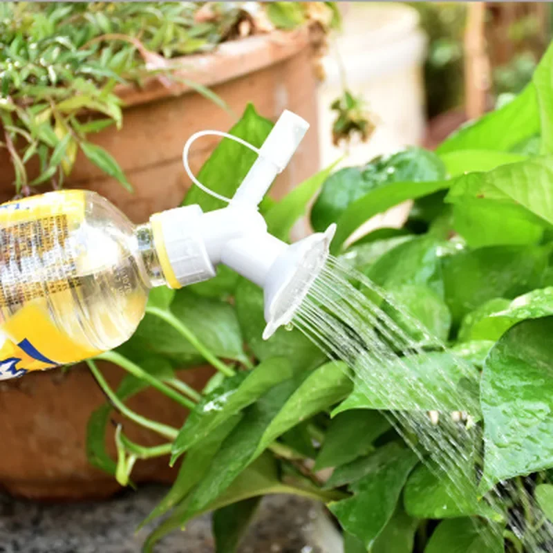 2-in-1 Garden Watering Nozzle with Cap, Bottle Sprinkler Shower Head for Flowers, Plants, Seedlings and Home Gardening