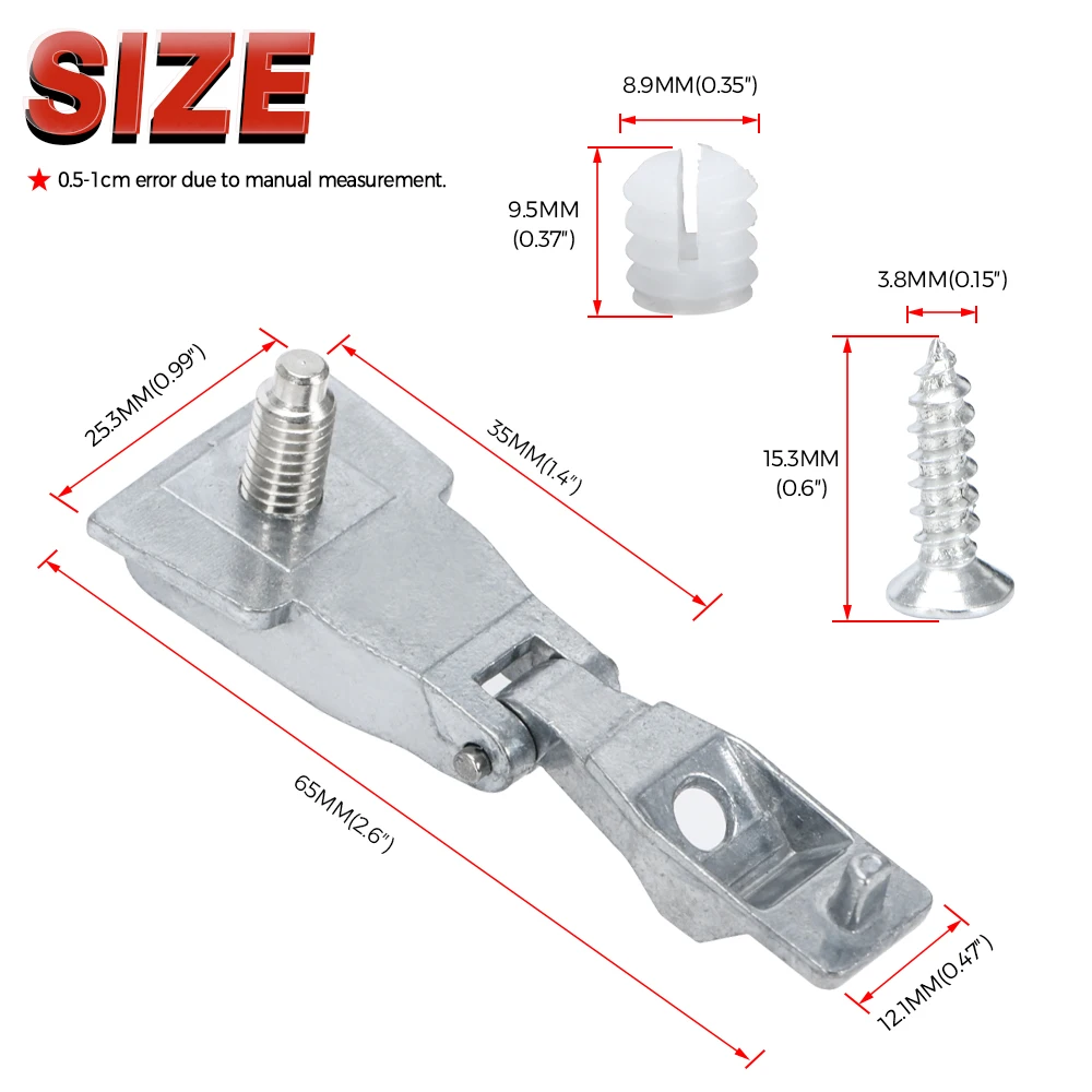 For Fiat 500 500C For Abarth 500 500C Outside Door Handle Hinge Repair Kit Driver Passenger Side 51964555 51939041