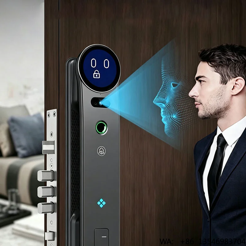 

3D Face Recognition Smart Home Door Lock Wifi Smart Fingerprint Cerradura Inteligente Digital Safe Door With Lock