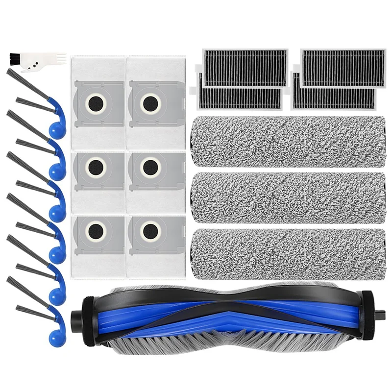 A24P Adatto Per ECOVACS T80 PRO OMNI / T80 OMNI Robot Aspirapolvere Sostituzione Rullo Principale Mop Panno Spazzola Laterale Sacchetto per la Polvere Filtro HEPA