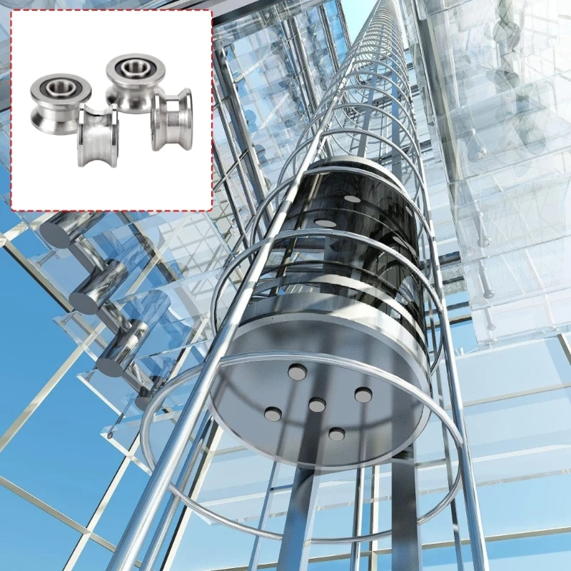 rulli-con-cuscinetti-precisione-da-4-pezzi-pulegge-in-acciaio-con-cuscinetti-per-funzionamento-regolare-in-macchinari