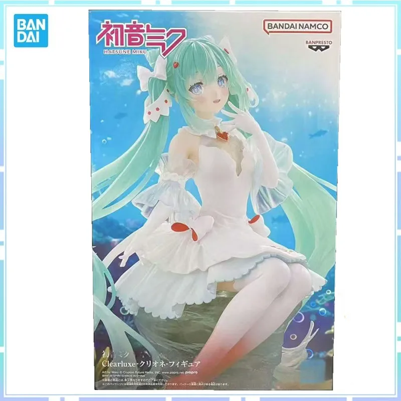 バンダイオリジナルバンプレストアニメボーカロイド初音ミクエボルブクリアルクス-pvc-アクションフィギュアコレクタブルモデル玩具ギフト