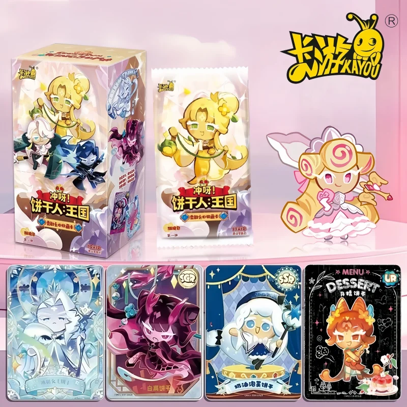 

Kayou Genuine Cookie Run: Kingdom Cards Braveheart Chapter Crispy Pack Escape The Oven Adventure Anime Collection Card Gift Toys