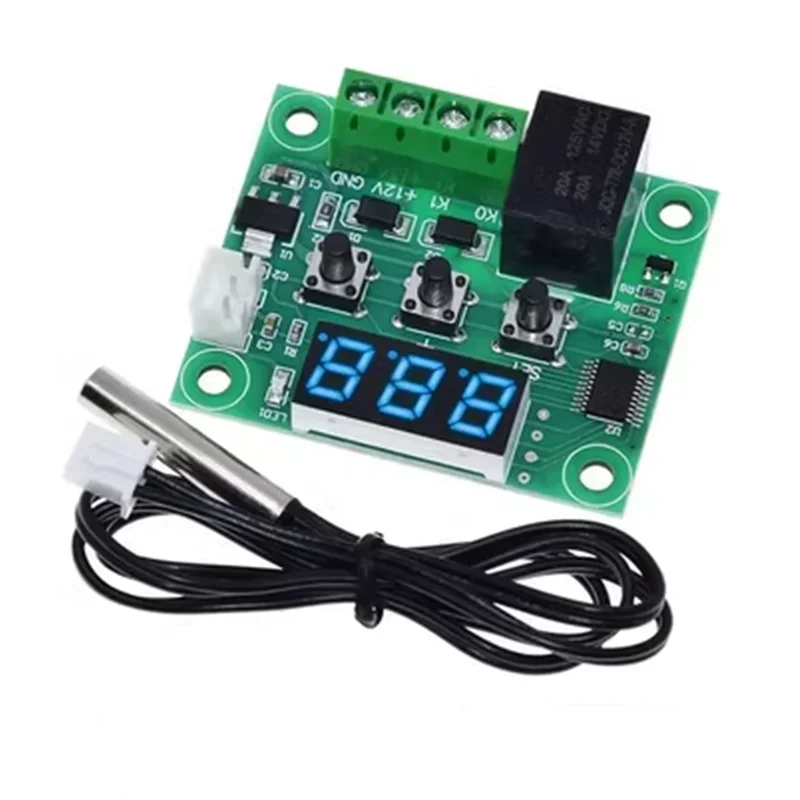 W1209 Blue / Red Light DC 12V Heat Cool Temp Thermostat Temperature Control Switch Temperature Controller Thermometer Thermo