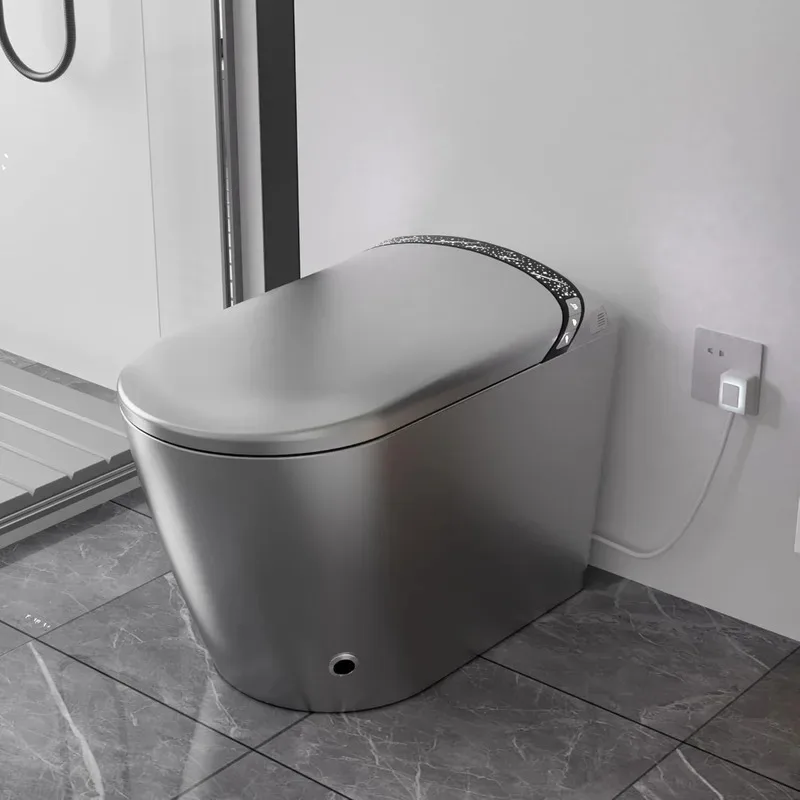 

Современные умные унитазы Sounor с встроенным биде, самоочищающимся, удлиненным подогреваемым сиденьем, теплым водяным распылителем, функцией нажатия ногой, 1.28 GPF мощности