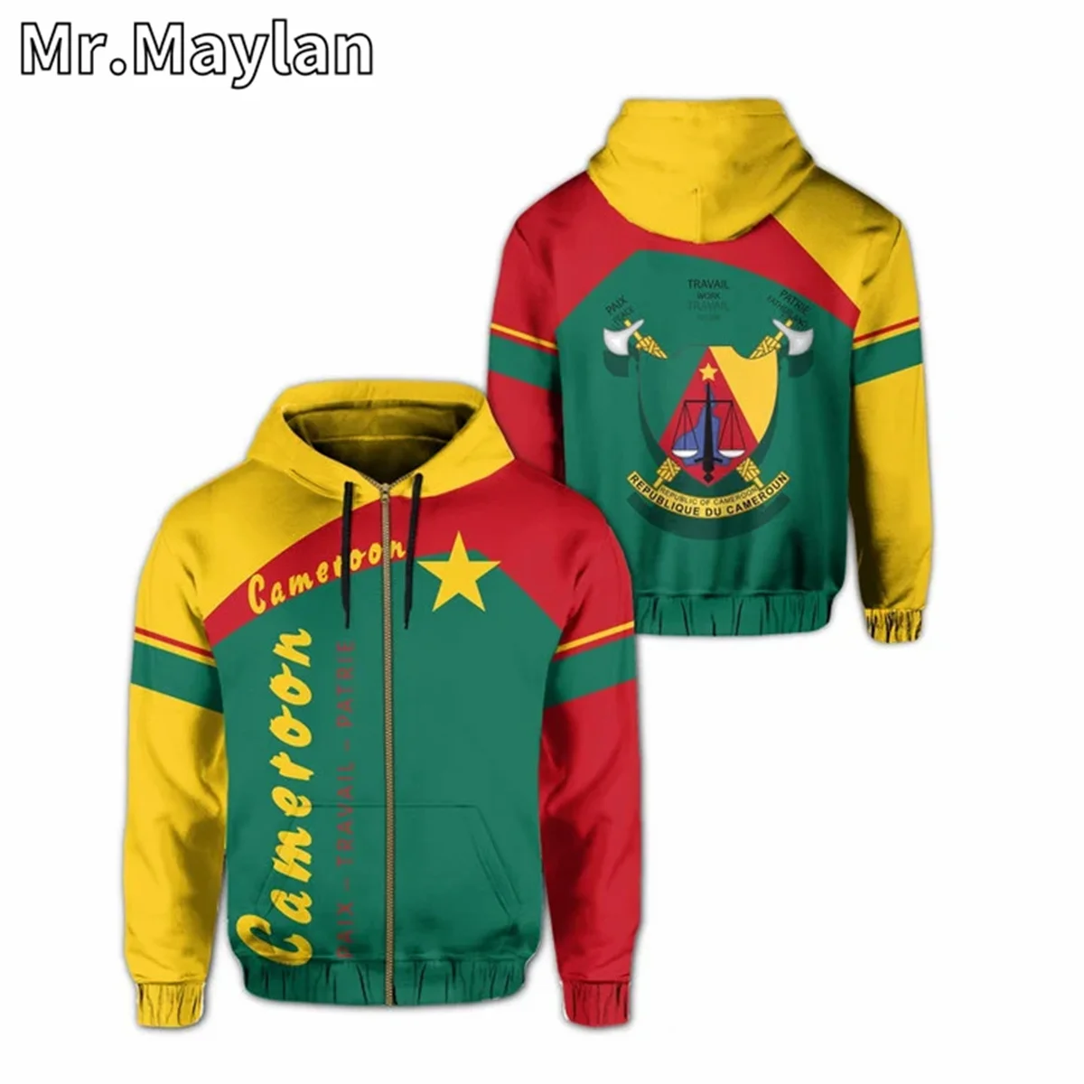 AFRICAN HOODIE Country CAMEROON Flag 3D Printed Unisex Hoodies Men/Women Streetwear Zip Pullover Casual Jacket Tracksuits XY-978