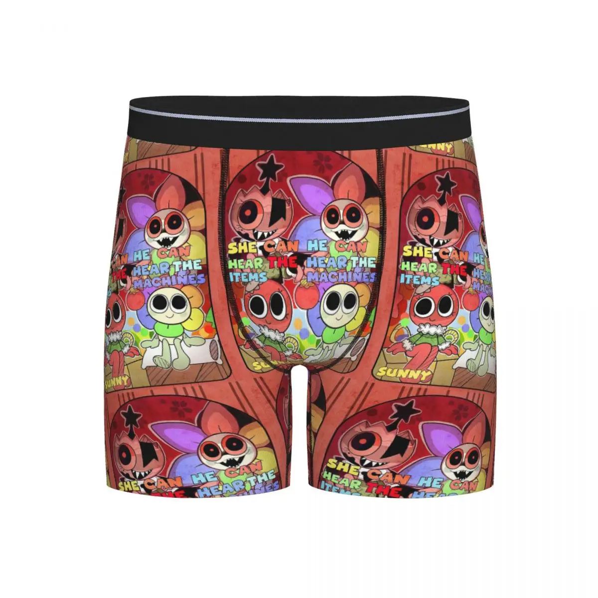 

Long Boxer Underpants Shorts Bobette And Dandy Cartoon Dandy's World Panties Men's Comfortable Underwear for Homme Man Gift