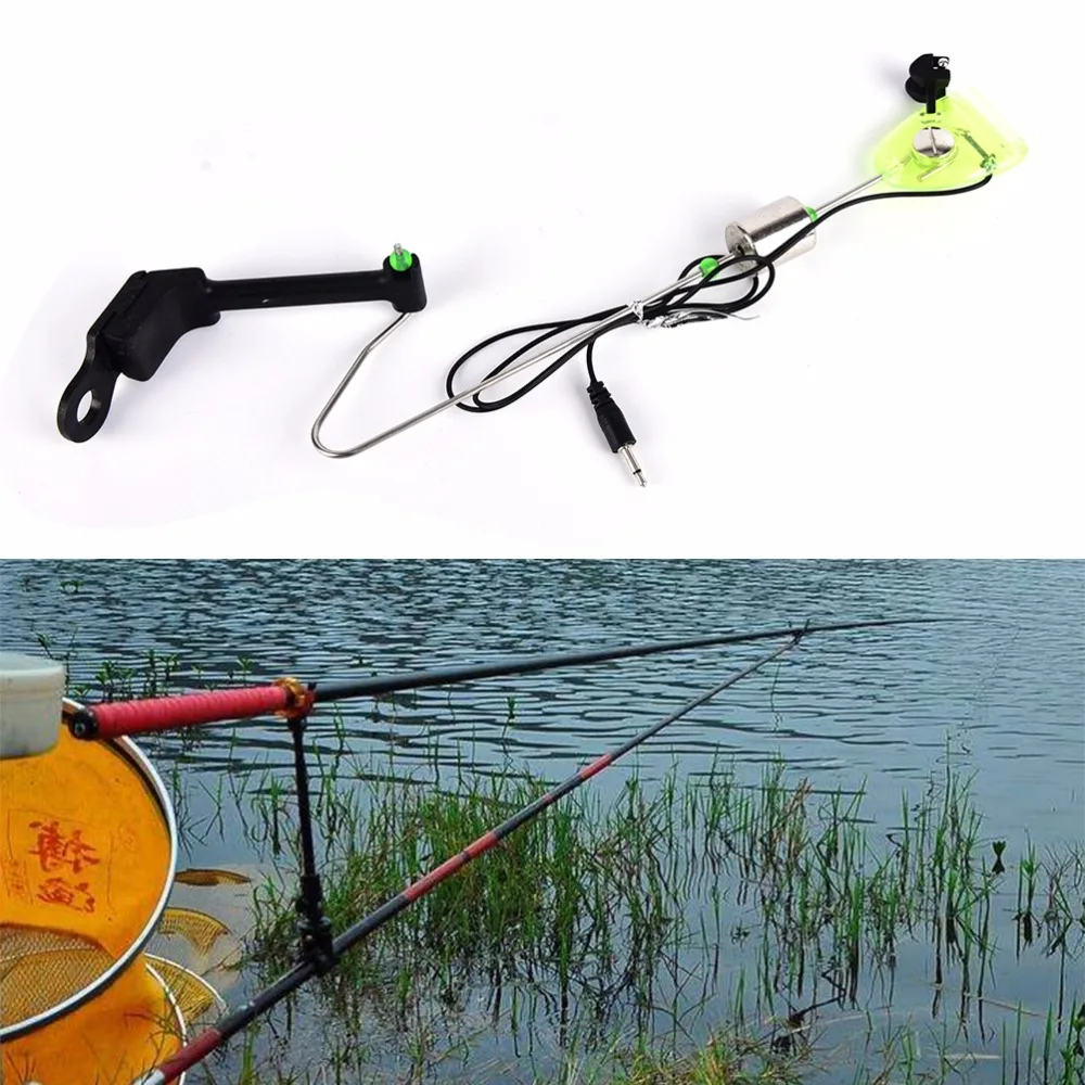 1Pcs/lot New Fishing Carp Fishing Bite Alarm Hanger Swinger LED Illuminated Indicator Durable Fish Tools 24.5cm/9.6