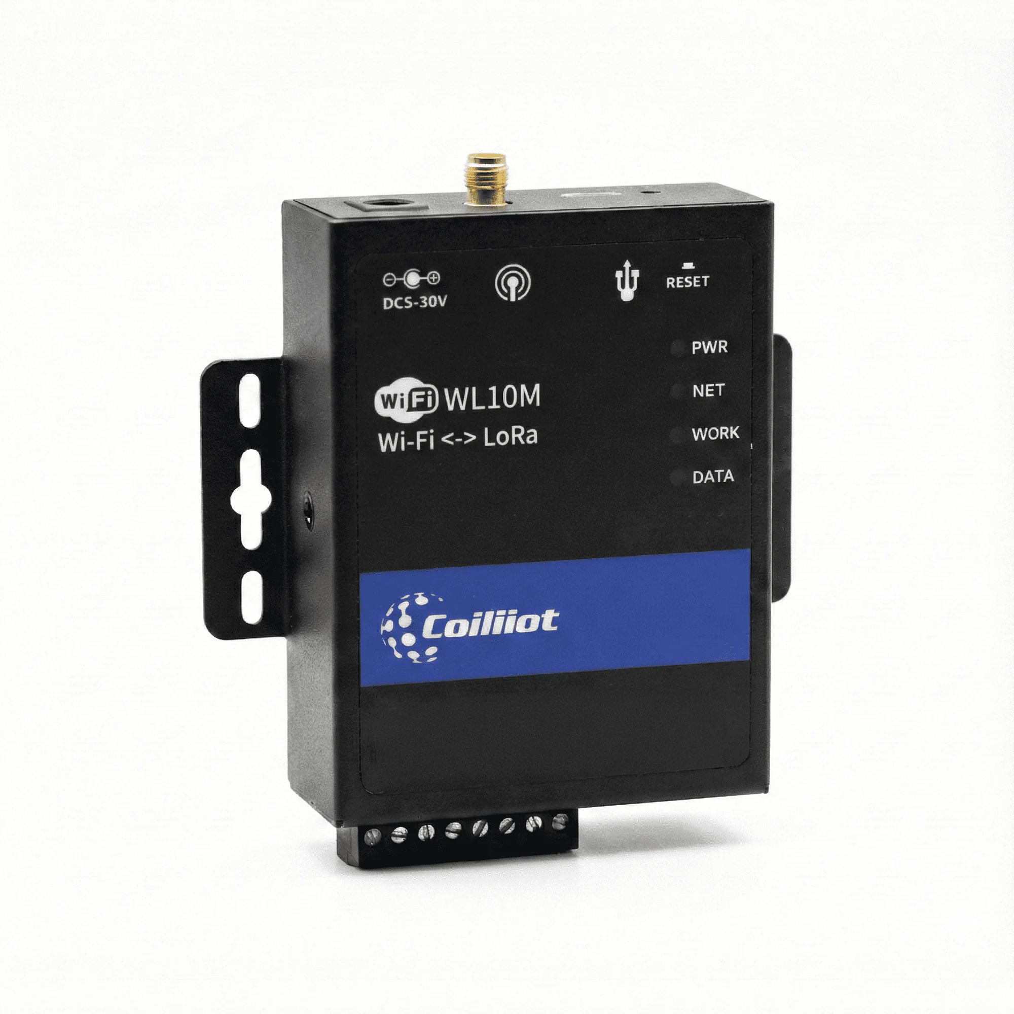 

IoT Device LORA to Wi-Fi Gateway Bi-directional High Speed Wireless Module Wall Mount Coiliiot WL10M Metal Case