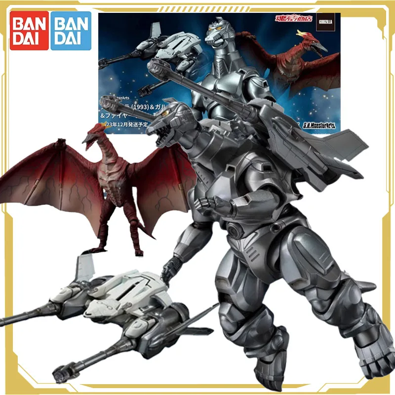 

Bandai Original S.H.MonsterArts Mechagodzilla 1993, GarudaFire Rodan, аниме, экшн-модель, игрушки, модель, подарки для мальчиков
