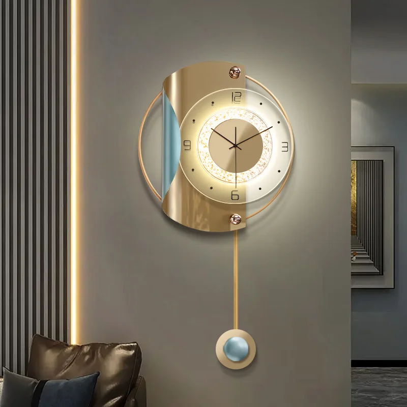 Wall Clock Modern Luxury and Fashionable Home Clock Creative Decorative