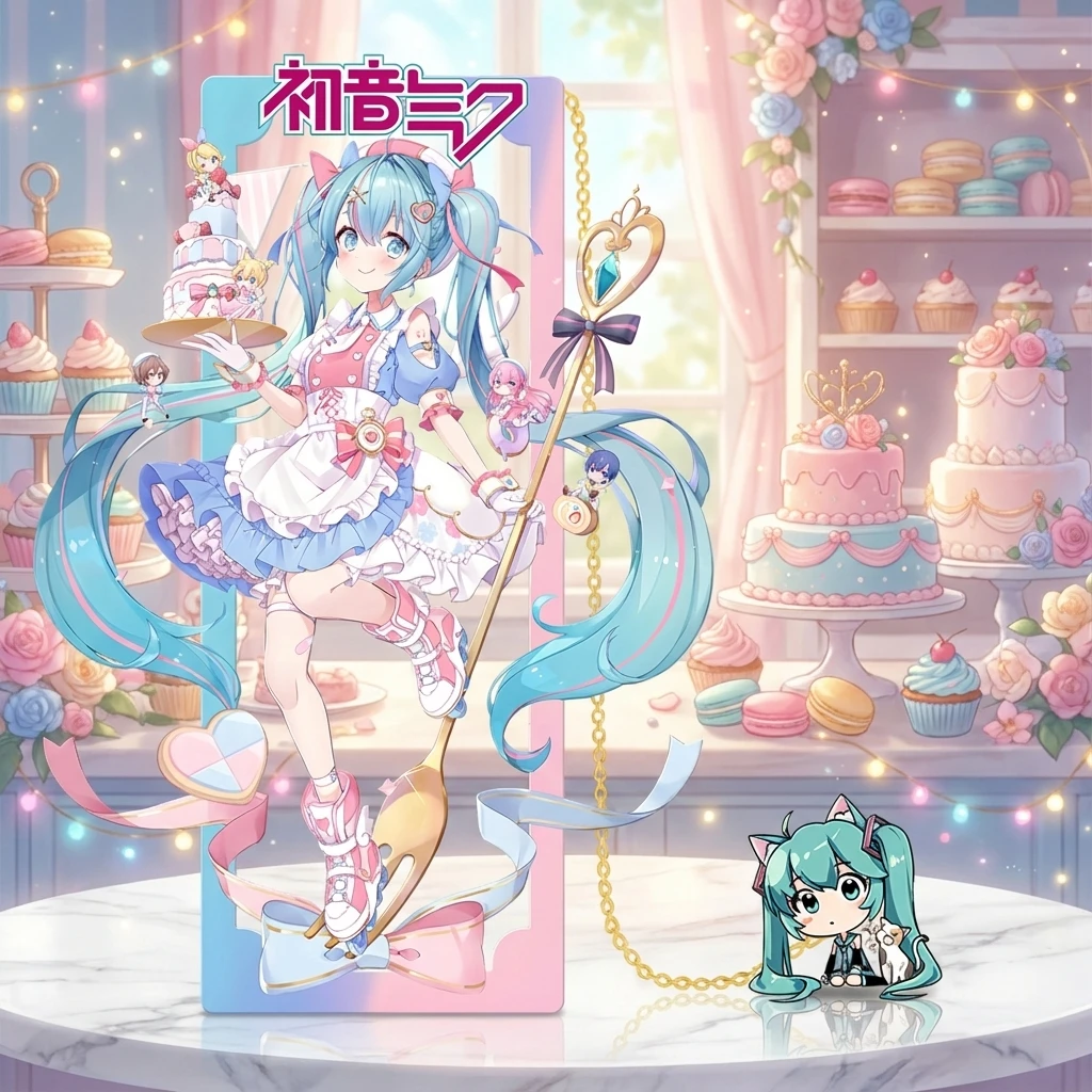 

Мику Хацунэ аниме металлическая закладка канцелярские товары подарки для фанатов будущий сувенир Коллекционная фигурка украшения офисный стол