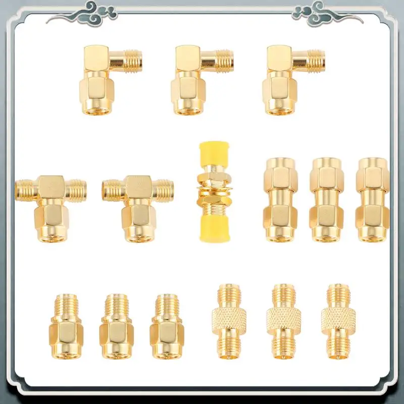 Premium 15 Type RF Antenna Adapter Kit SMA Connector SMA Male Female Converter For Wifi Antenna Extension Cable Goggles Antenna