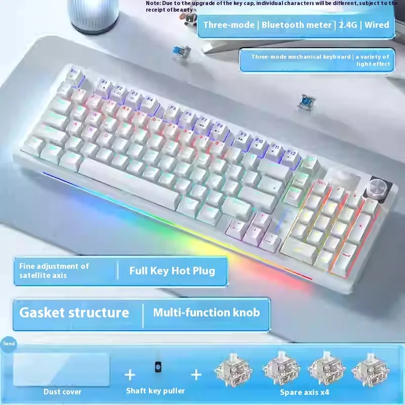 

S98 Wireless Mechanical Keyboard Customized Three Modes Esports Game Keyboard Mouse Suit Hot Plug Office Dedicated Boy Gift