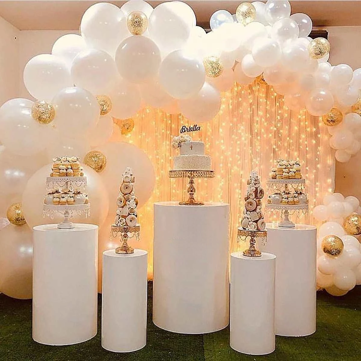 

Wedding Decoration Cylinder Plinth Metal Cylinder Display Stands