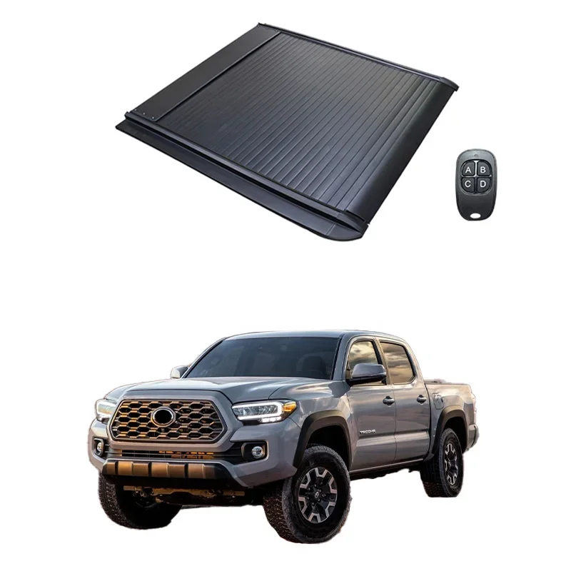 

High quality aluminum retractable electric trunk lid truck bed tonneau cover for toyota tacoma 2010 2023