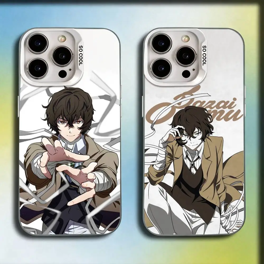 Bungo Stray Dogs dazai osamu Phone Case For iPhone 17,16,15,14,13,12,11 Plus,Pro Max,XS,Colorful Silver White Cover