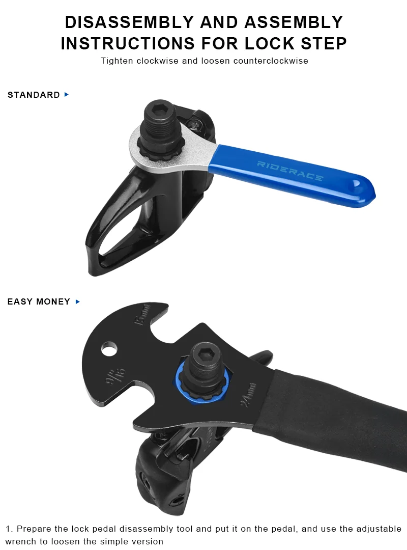 Bicycle Pedal Disassembly Tool Bike Lock Pedal Axle Spindle Shaft Installation Removal For Shimano M520/M8040/M8140/M820/M828