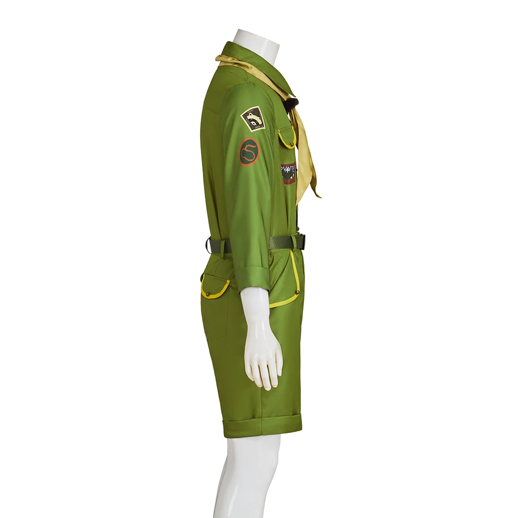 Moonrise Kingdom Sam Shakusky Cosplay Costume Men's Green Camp Suits Top Pants Full Set Halloween Carnival Outfits - view 3