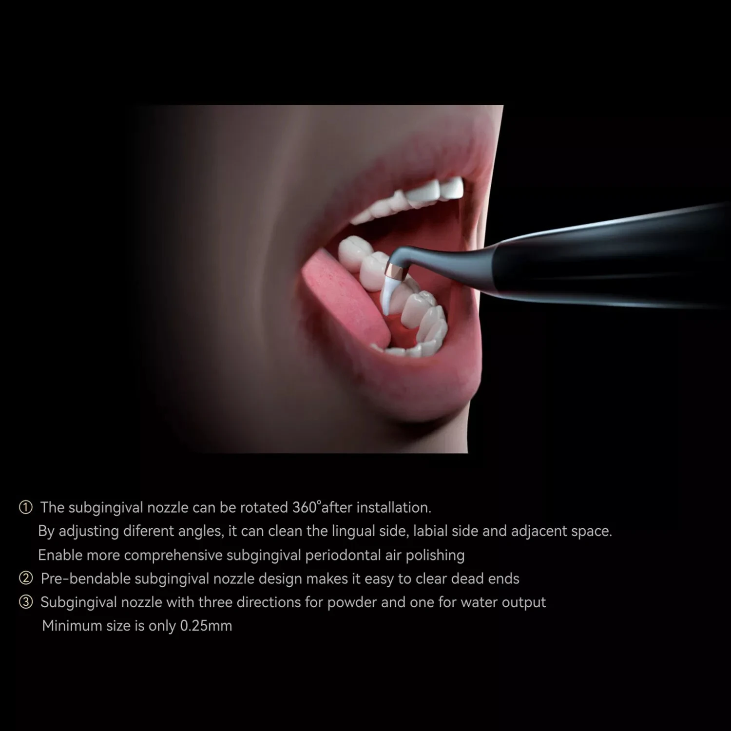Original AP-H/AP-H Plus Dental Air Polisher Supragingival Prophy Polishing Handpiece