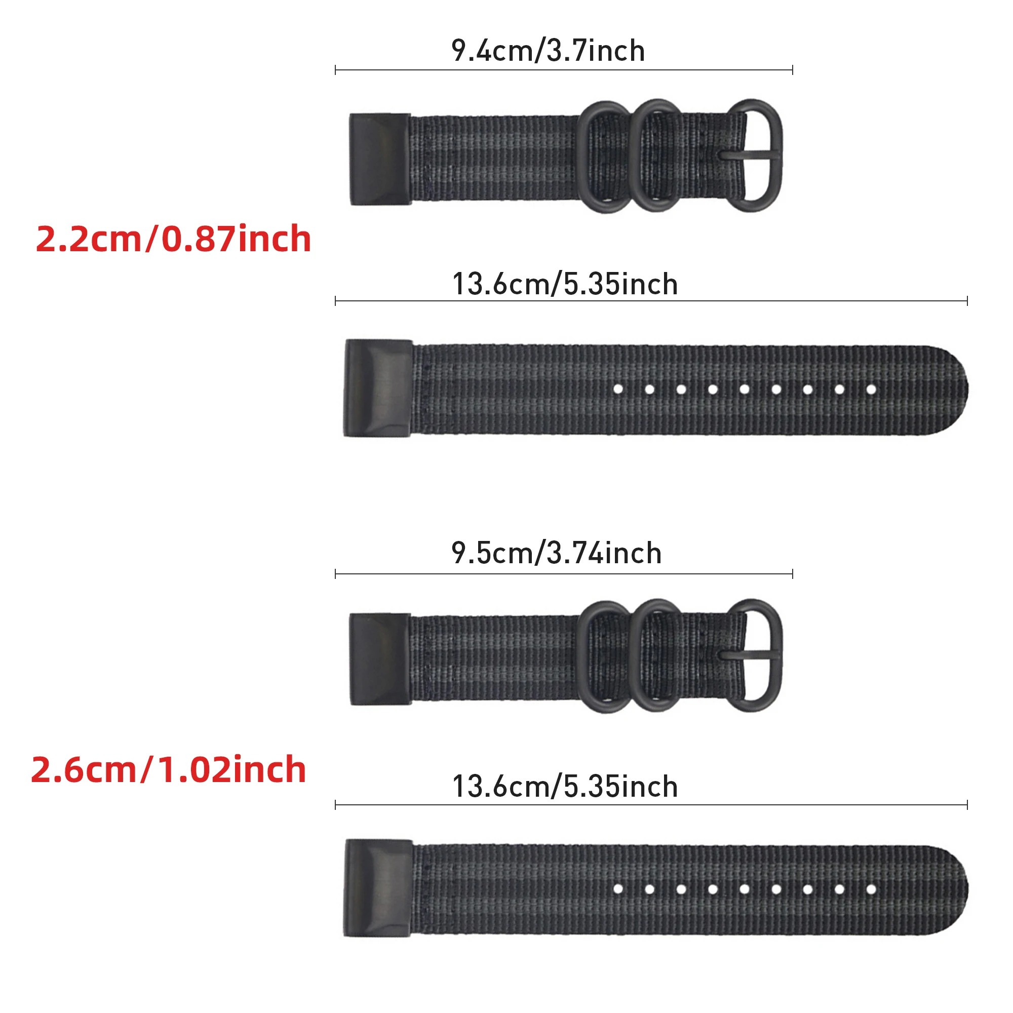22/26mm 耐久性のあるナイロンキャンバススポーツウォッ - Running Watch のレビューと価格