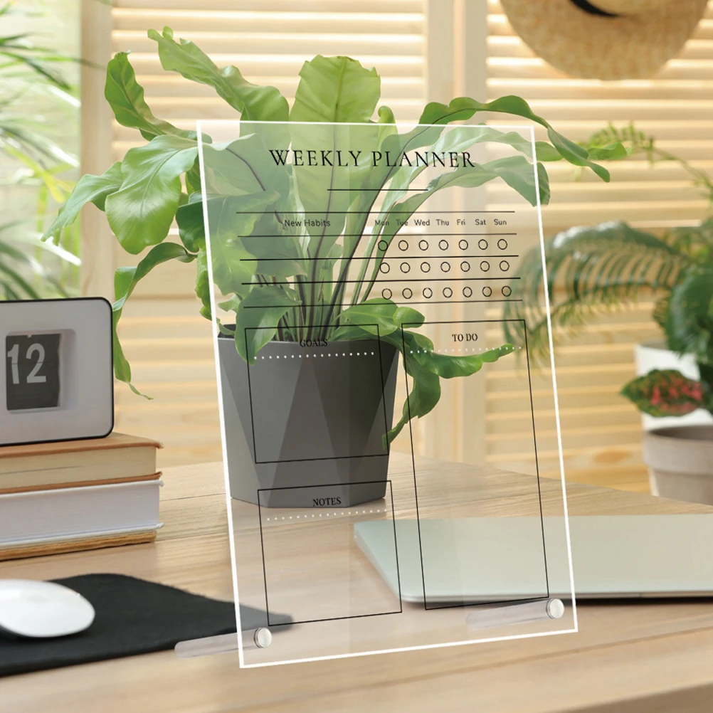 

Acrylic Table Number Plate Sign Holder Reusable Decoration Metal Blank Signs Display St for Banquet Wedding Party