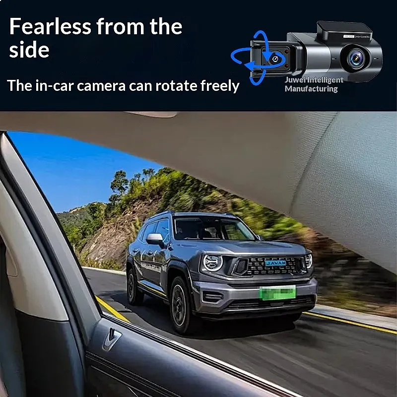 Car Dash Cam 1080P Triple Lens WiFi 3 Channel Recorder Front Rear Inside view 2