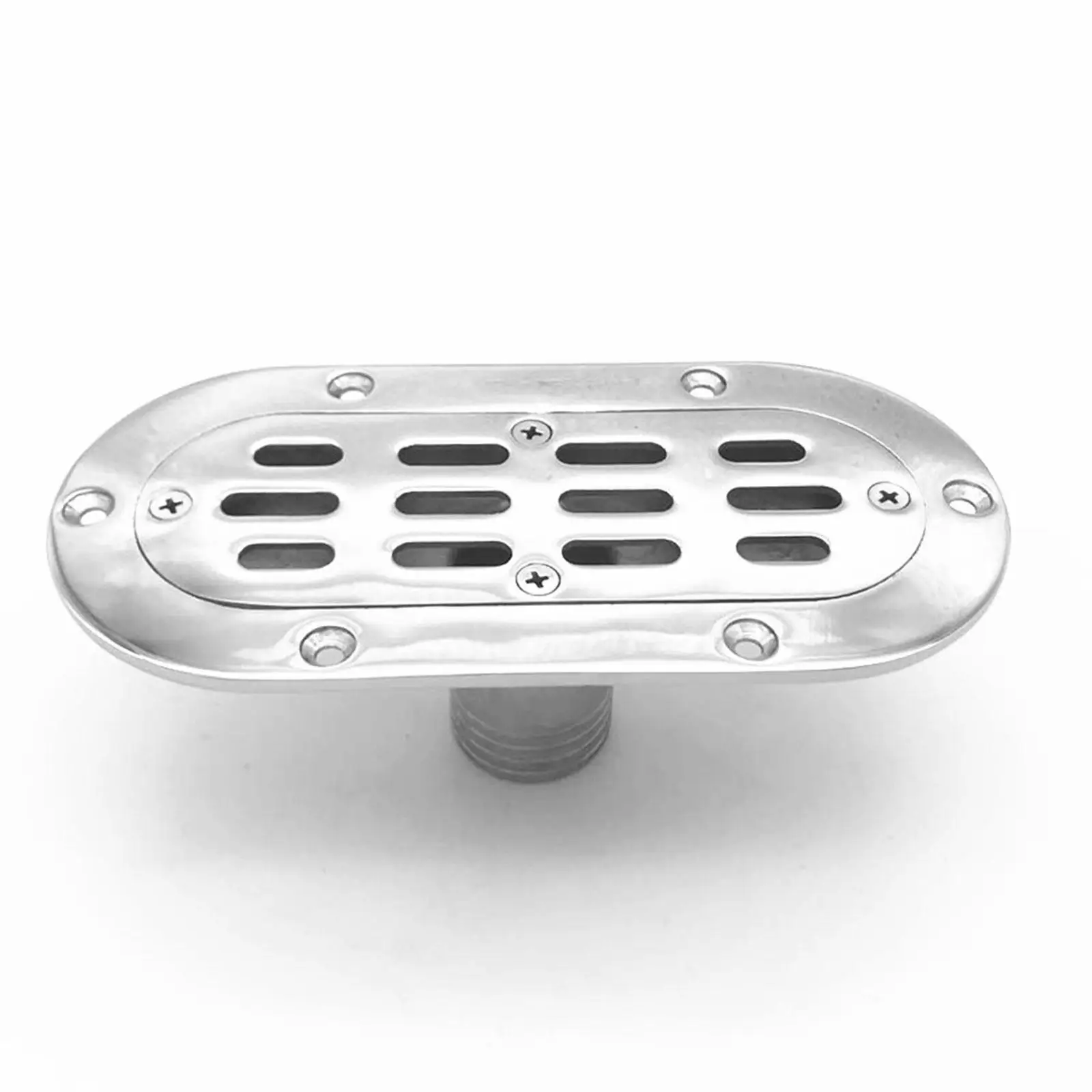 

Portable Boat Deck Drain Stainless Steel Marine Flooring Hardware Practical Easy Install Oval Design for Watercraft