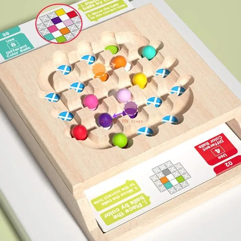 96GC Teaser Puzzle Game para crianças e adultos treinando habilidades lógicas e concentração com contas deslizantes