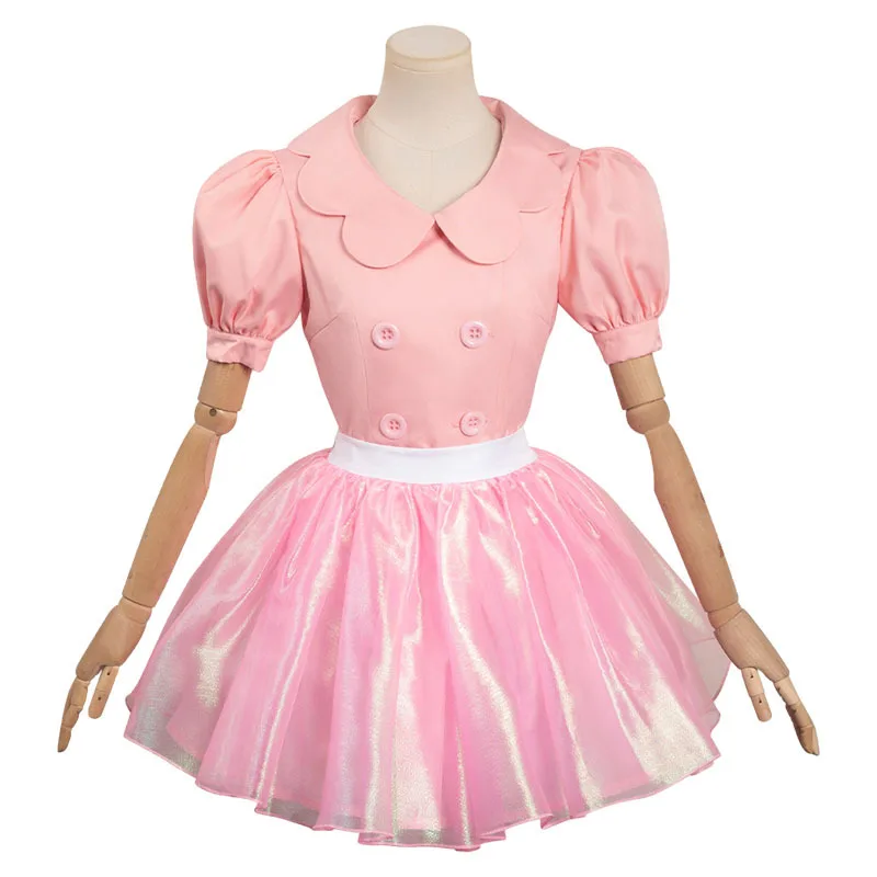 Pink Girl Live Action Movie Cosplay Costume Woman Halloween Carnival Outfits