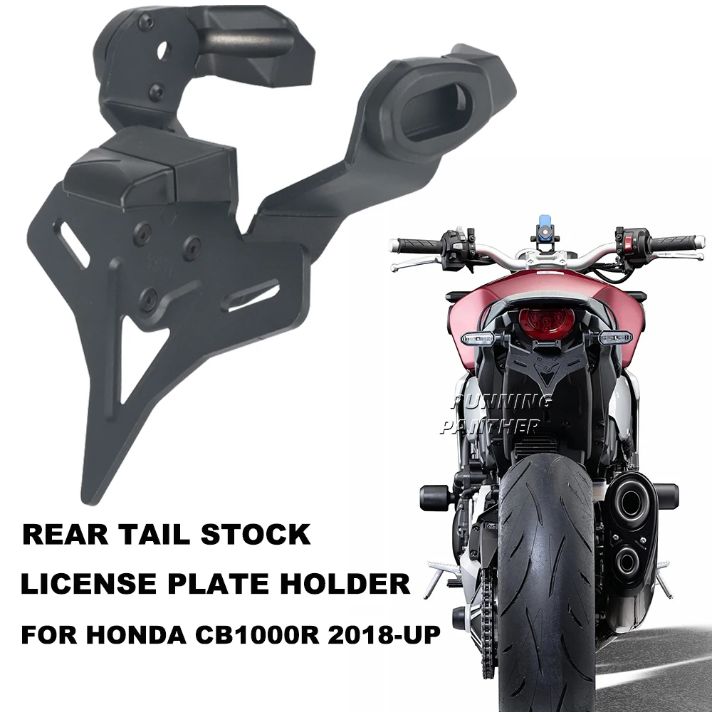 For Honda CB1000R CB 1000R CB 1000 R 2018-2024 2023 Motorcycle Rear Short Tail Stock License Plate Holder Tailstock Bracket Kit