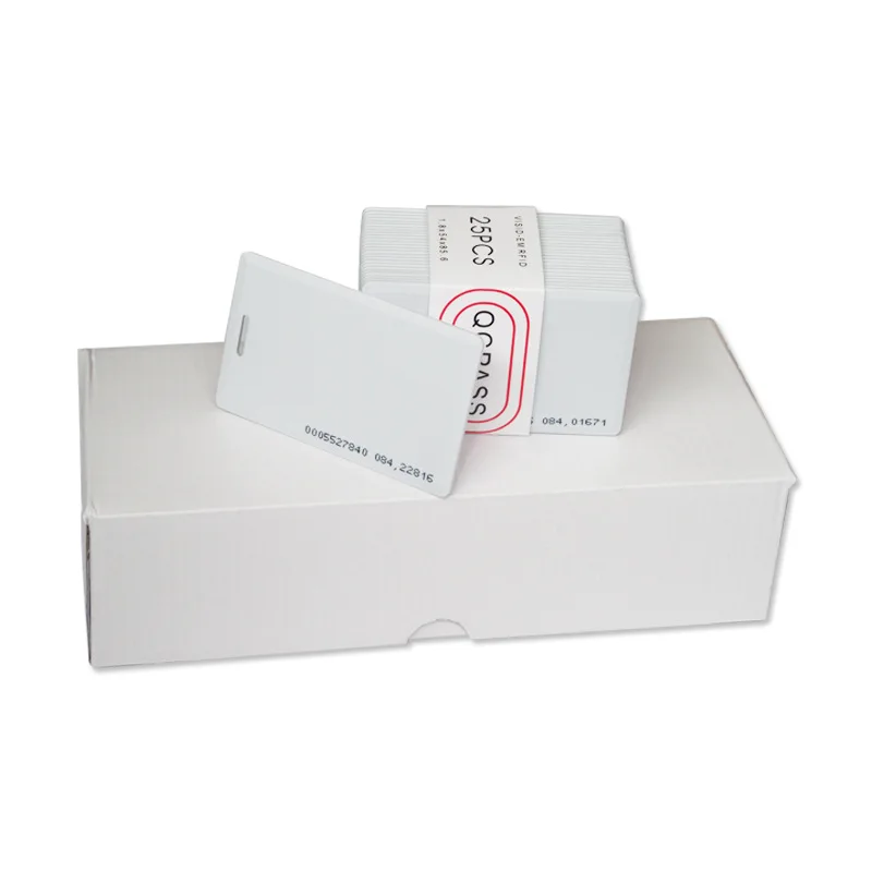 25Pcs/Lot 125Khz RFID EM ID TK4100 Thick Access Control System Card 1.8mm with 18 Inner Code