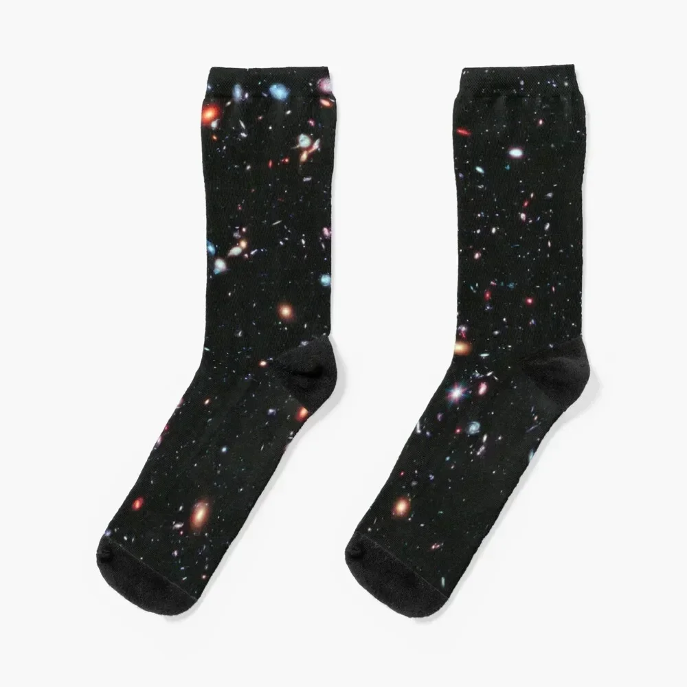 

Hubbles Farthest view of the Universe. Socks anti slip football with print Hiking boots Socks Male Women's