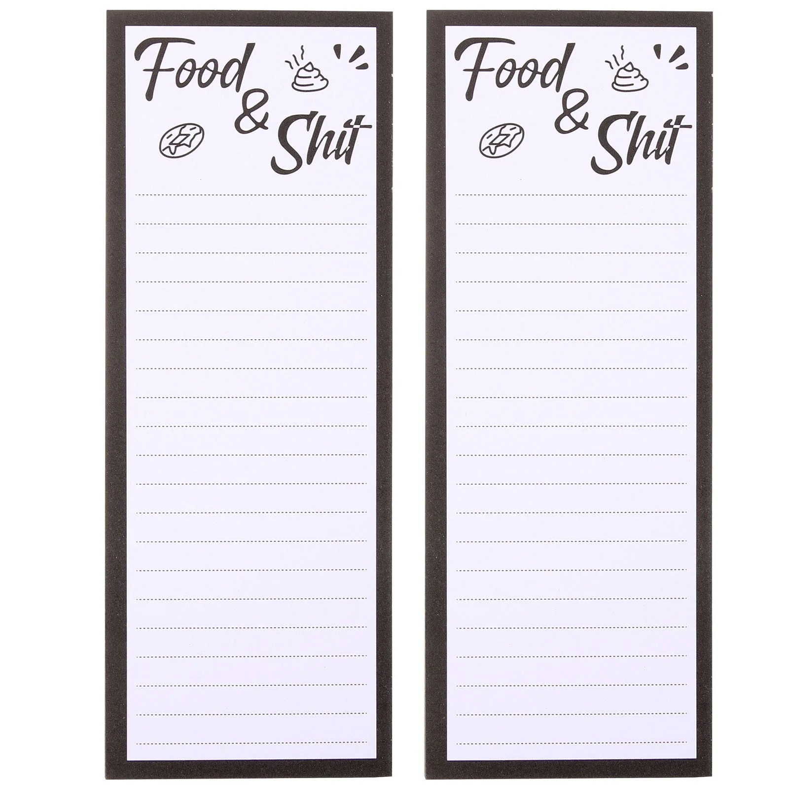 

2 Pcs to Do Notepad Magnetic Grocery List for Fridge Notebook Magnets Notepads Shopping Multifunction