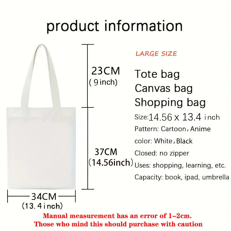 1A stylish Gilmore Seal women's fashion casual unisex canvas bag，Reusable，Large capacity, perfect for everyday shopping