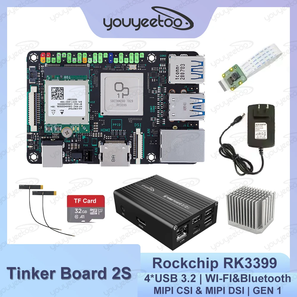 �y�Z�[�����zASUS Tinker Board 2S �V���O���{�[�h�R���s���[�^ Rockchip RK3399 SOC �f���A���`���l�� LPDDR4 4GB RAM Android 10/Ubuntu�Ή� Tinkerboard 2S